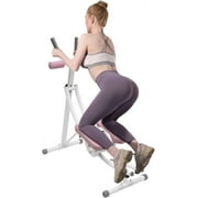 Foldable Ab Machine, 3-Gear Core Abdominal Trainer Adjustable Heights Full Strength Training Equipment Abdominal Crunch Shaper with LCD Monitor for Home Gym