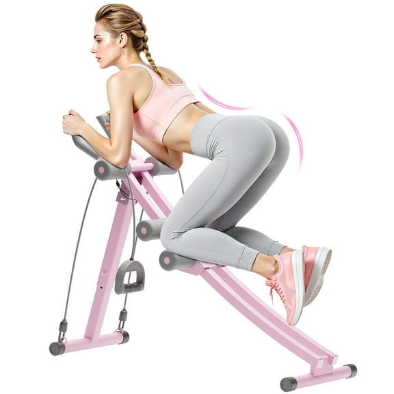 Foldable Ab Machine Ab Trainer, Strength Training Crunch Trainer Adjustable for Core Workout & Fitness