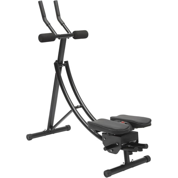 Foldable Ab Workout Equipment for Men&Women Home Gym, Three-Level Adjustment - Ab Machine for Stomach Workout with Intelligent Display, 330lbs Weight Capacity - Ab Workout Machine - Kneeling Pad