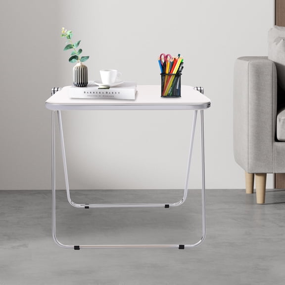 Foldable Acrylic Tray Table, Foldable TV Tray, Small Folding Desk Used In Living Rooms, Dining Rooms, Study Rooms
