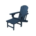 thumbnail image 1 of Foldable Adirondack Chair with Footrest and Adjustable Backrest, HDPE, 1 of 5