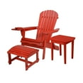 thumbnail image 1 of Foldable Adirondack Chair with cup holder Bristro Set with Ottoman, 1 of 2