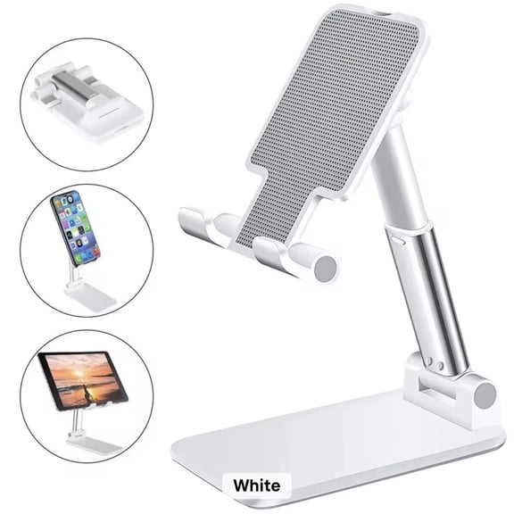 Foldable Adjustable Cell Phone and Tablet Stand, Desk Holder for iPhone, Android, iPad, E-Reader