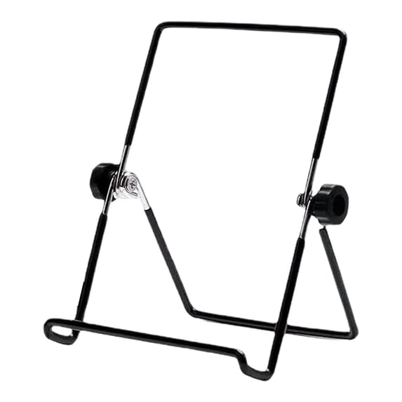 Foldable Adjustable Metal Tablet Stands, Multi-Angle Desk Tablet Holders Rotating Cradle Mounts, 180° Rotation Anti-Wobble Stands for Home Office Travel Fits 4-13" iPad Pro All Tablets,Black-L