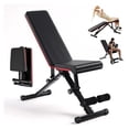 thumbnail image 1 of Foldable Adjustable Weight Press 795LB for Home Gym, Full Body Workout Sit Up Exercise, Ab Exercises Strength Training, Lifting Incline Decline Flat Utility Benches, 2-Sec Folding, 1 of 7