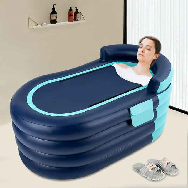 Foldable Adult PVC Bathtub Portable Inflatable Blow Up Bath Tub Adult Spa Warm Tub
