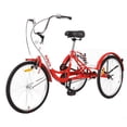 thumbnail image 1 of Foldable Adult Tricycle 26" Wheels, 7-Speed Trike 3 Wheels Trike with Basket, Portable and Foldable Bicycle for Adults Exercise Shopping Picnic Outdoor Activities, 1 of 5