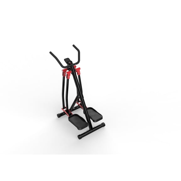 POWER GUIDANCE Foldable Air Walk Elliptical Glider, Low Impact Full Body Cardio Cross Trainer for Home Gym