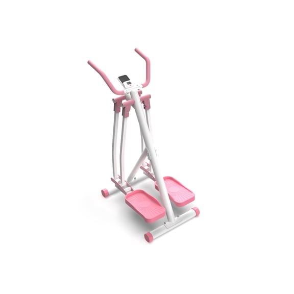 POWER GUIDANCE Foldable Air Walk Elliptical Glider, Full Body Cardio Cross Trainer for Home Gym with LCD Display