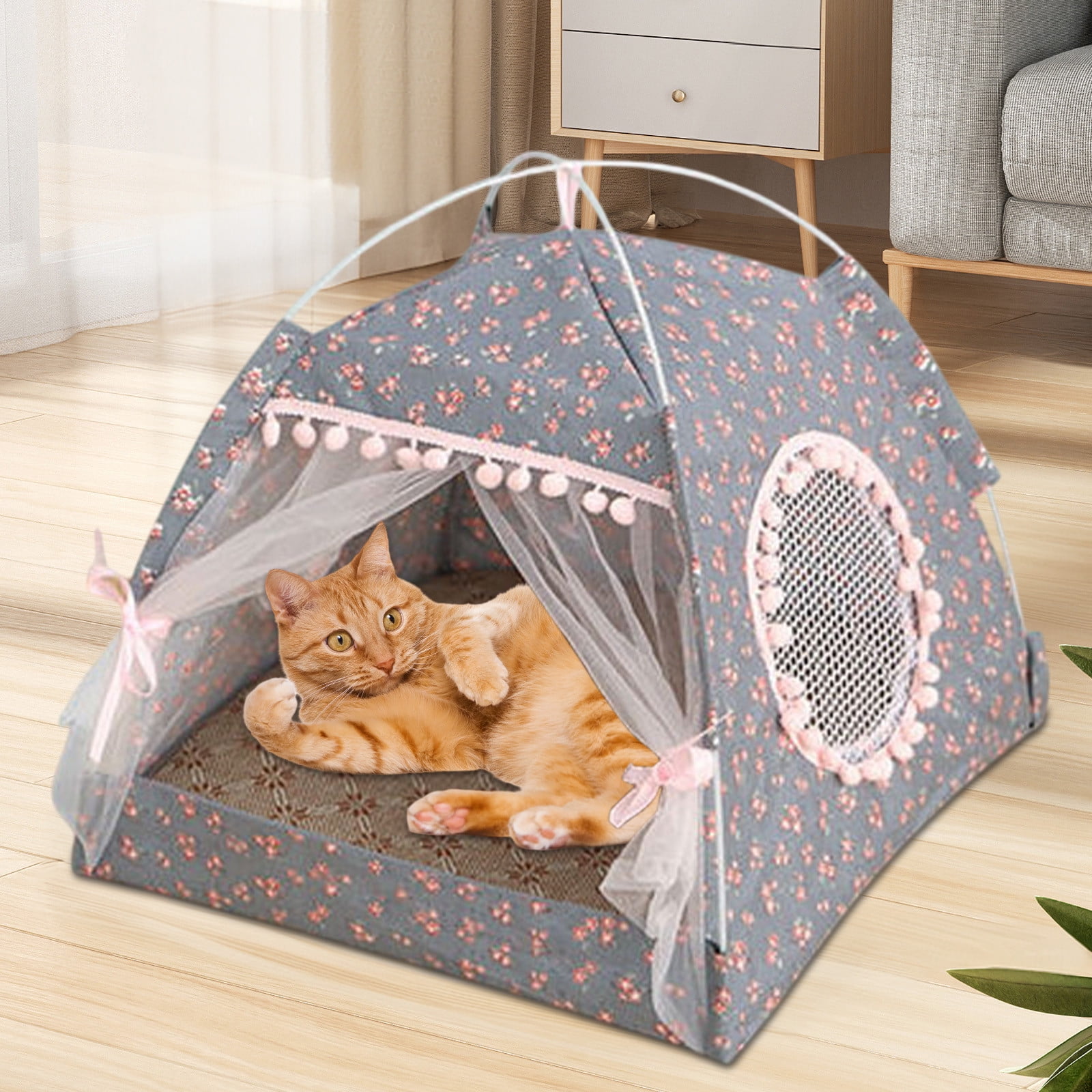 Curated visual reference: Foldable All Season Pet Tent Bed For Cats Small Dogs Photo Inspiration