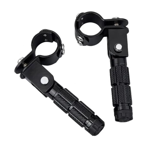 Foldable Aluminum Alloy Motorcycle Foot Pegs for Electric Scooters and Motorcycles, Universal Fit