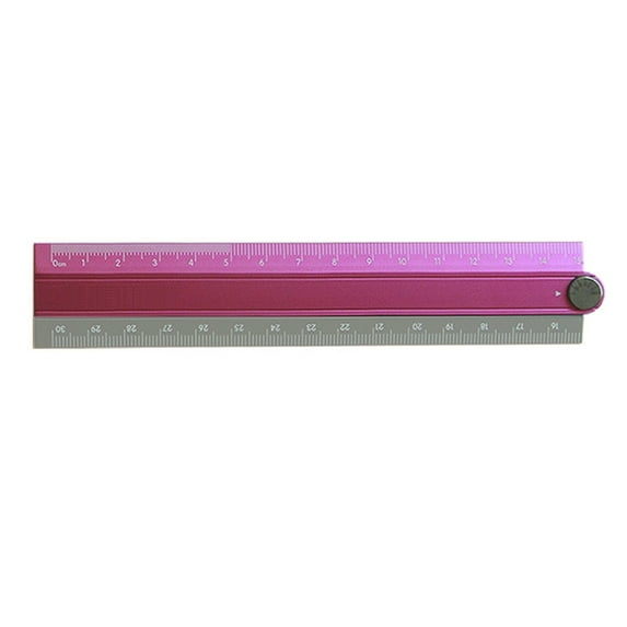 Foldable Aluminum Alloy Ruler Multifunctional Metric Scale Ruler For Drawing