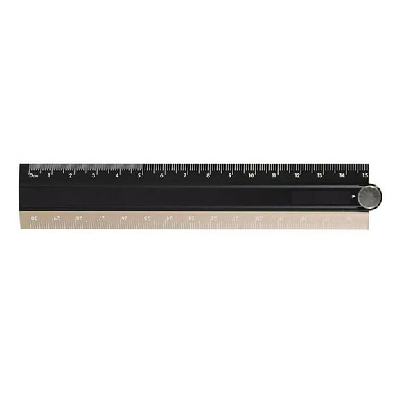 Foldable Aluminum Alloy Ruler Multifunctional Metric Scale Ruler For Drawing