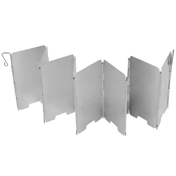 Foldable Aluminum Camping Stove Wind Shield, 9 Panel Design for Stable Firepower, Portable for Outdoor Picnic and Camping