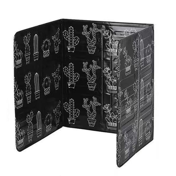 Foldable Aluminum Foil Oil Splash Guard, 3-Sided Splatter Screen for Gas Stoves and Countertop Protection, Style D