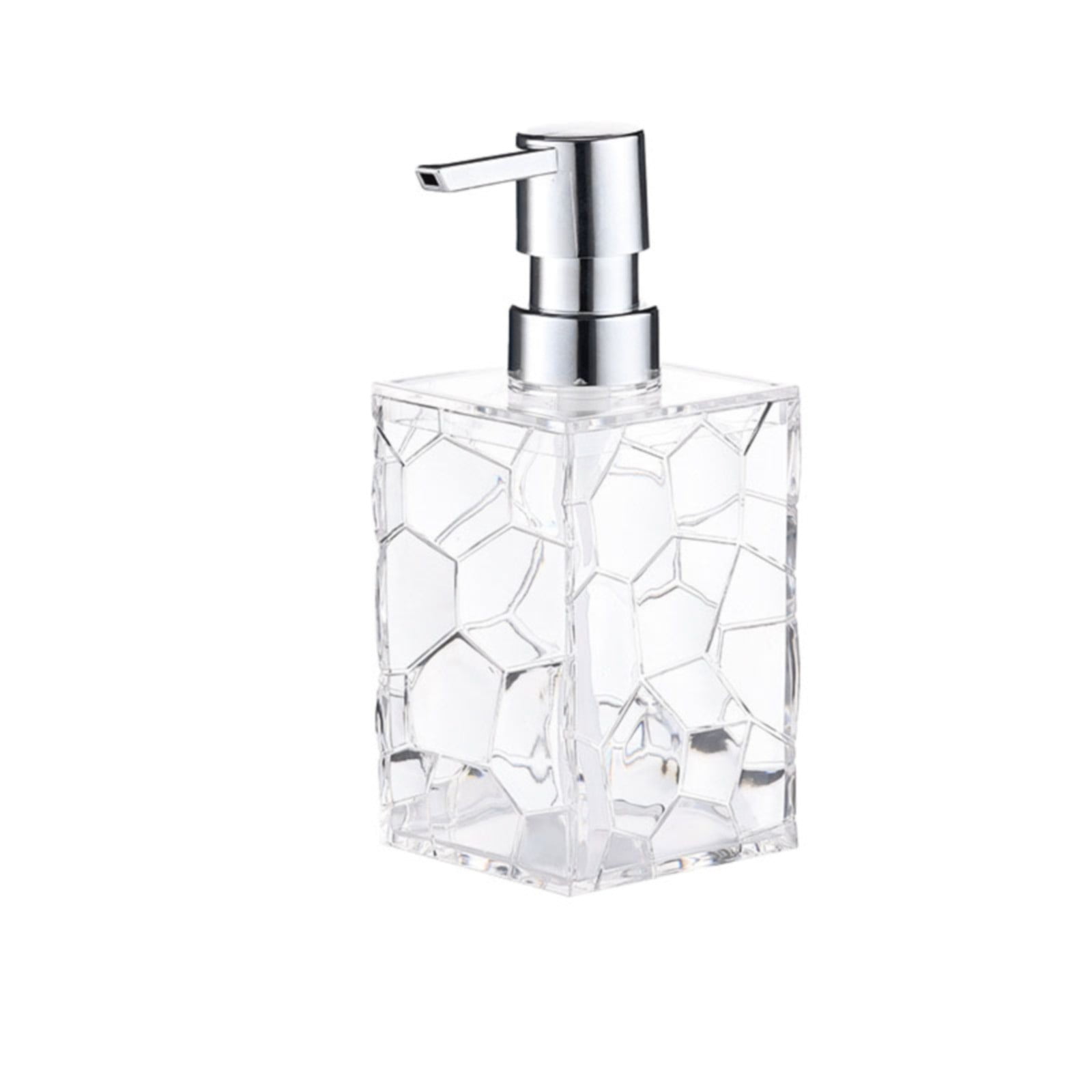 Foldable And Dustpan Set 2 Pack Proof Clear Soap Dispenser Acrylic Plastic Hand Soap Lotion Dispenser Set For Bathroom Decor Kitchen College Dorm