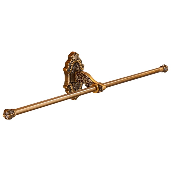 Foldable Antique Brass Bath Towel Rack Active Bathroom Towel Holder Double Towel Shelf with Hooks Bathroom Accessories