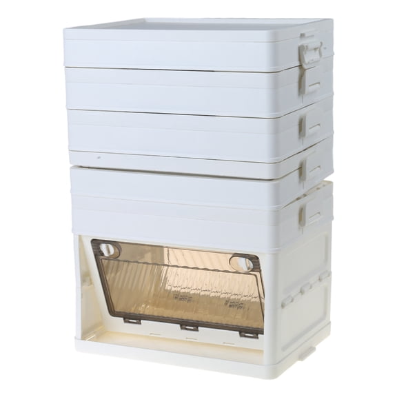 Foldable Armoire Closet with Hanging Rods Clothes Organizer for Bedroom Storage