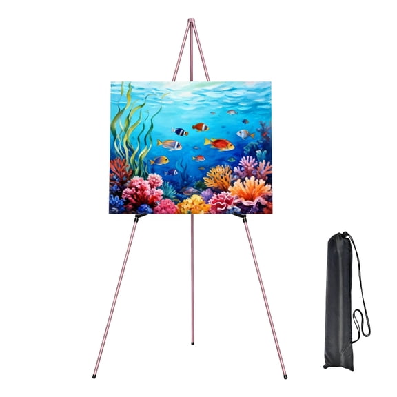 Foldable Art Display Stand Artists Strong Frame Light Weight Design Easel For Outdoor Sketching And Indoor Exhibitions