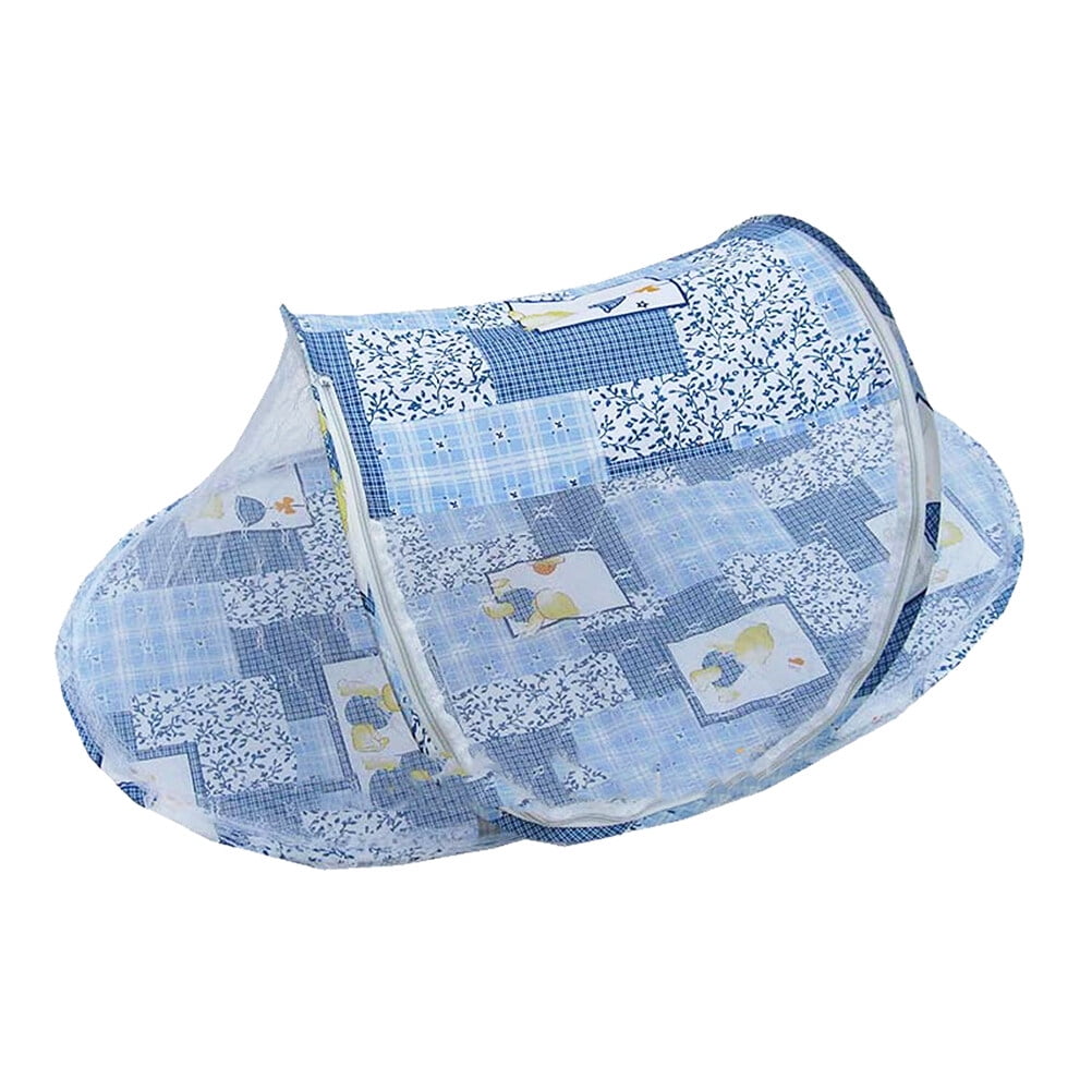 Foldable Baby Bed Net Instant Travel Tent Crib Playpen (Blue)