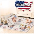 thumbnail image 1 of Foldable Baby Play Mat,Reversible, Waterproof, Anti-Slip Floor Playing Mats for Infants, Babies, Toddlers Indoor/Outdoor (Cute Bear Tall Foot+Animal Music Festival, 79 "* 51 "* 0.4")  thick 1cm, 1 of 8