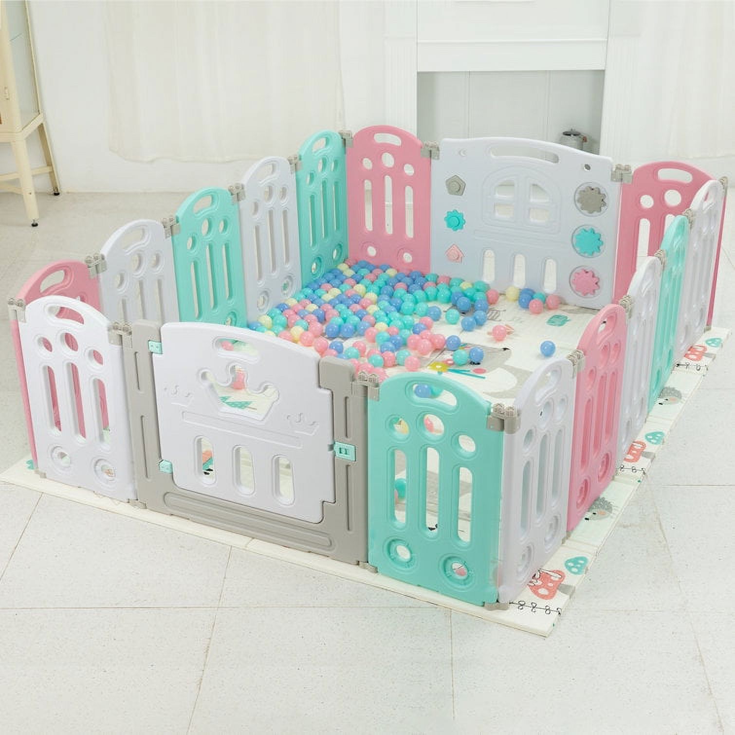 Foldable Baby Playpen Safety Gate