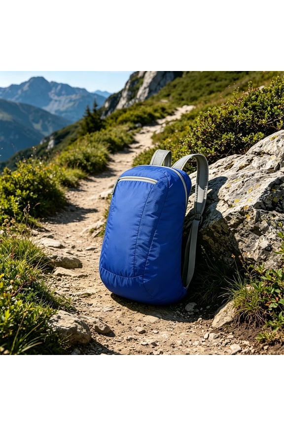 Foldable Backpack,Heavy-Duty Hiking Backpack Daypack,Lightweight Portable Storage Travel Bag,Waterproof Travel Packable Rucksack for Men and Women, Outdoor Daypack For Hiking Camping Sports (Blue)