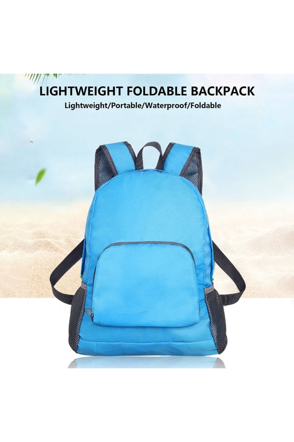 Foldable Backpack Lightweight Collapsible Daypack,Fluorescent Color Reflective Strips Travel Emergency Pack,Student Commuter Bag