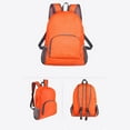 thumbnail image 1 of Foldable Backpack, Lightweight Student Travel Bag, Minimalist Design, Reflective Strip, Side Mesh Storage, Compact Foldable Travel Organizer, Portable Everyday Backpack for School, 1 of 3