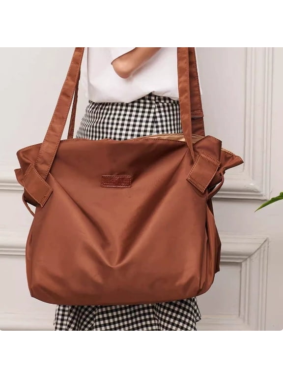 Foldable Backpack Tote Beach Bag, Large Lay-Flat Drawstring Utility Duffel, Lightweight Oxford Canvas Shoulder Bag for Picnic Camping and Road Trips(xxw)