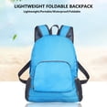 thumbnail image 1 of Foldable Backpack Travel Bag, Lightweight Nylon, Water-resistant Design, Compact Storage Sy, Reflective Safety Strip, Minimalist Undergraduate Pack, Topliu, 1 of 8
