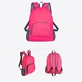 thumbnail image 1 of Foldable Backpack Travel Bag, Lightweight Nylon, Water-resistant Design, Compact Storage Sy, Reflective Safety Strip, Minimalist Undergraduate Pack, Topliu, 1 of 8