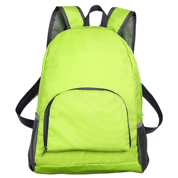 Foldable Backpack, Ultra-Lightweight Packable Backpack for Students, Travel, Hiking, Water-Resistant Daypack with Front Pocket and Reflective Strips