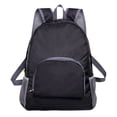 thumbnail image 1 of Foldable Backpack, Ultra-Lightweight Packable Backpack for Students, Travel, Hiking, Water-Resistant Daypack with Front Pocket and Reflective Strips, 1 of 10