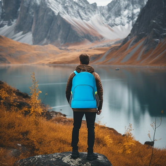 Foldable Backpack with Custom Logo, Lightweight Nylon Daypack for Outdoor Promotion, Educational Events, and Daily Commute