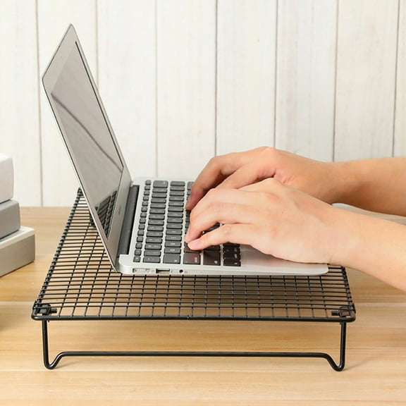 Foldable Baking Rack for Cooling Cookies, Bread, Cupcakes, Pastries - Iron Wire Dishwasher Safe Drying Rack for Kitchen Counter, Barbecue, Baking