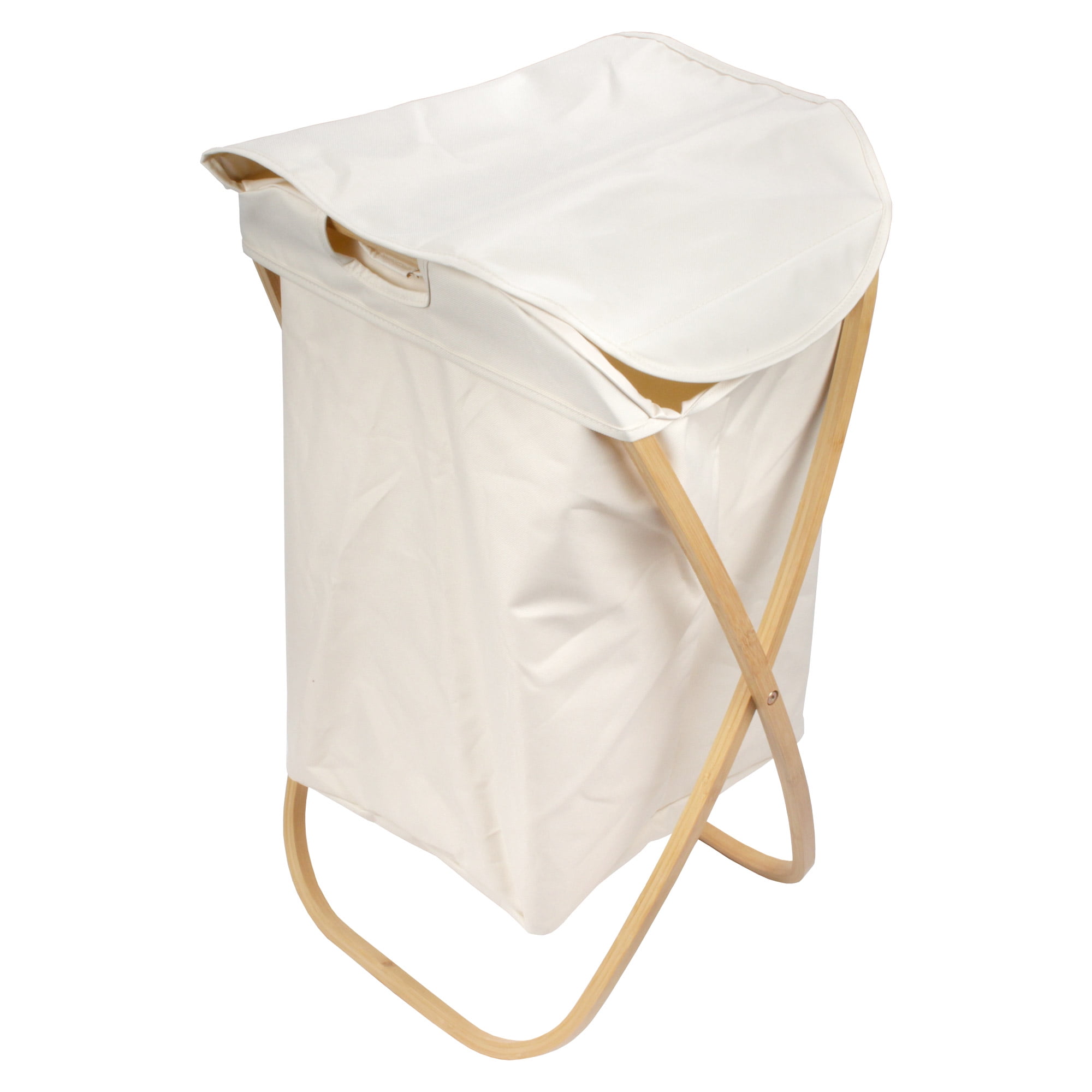 Foldable Bamboo Laundry Hamper with Lid Decor Essentials for Any Room