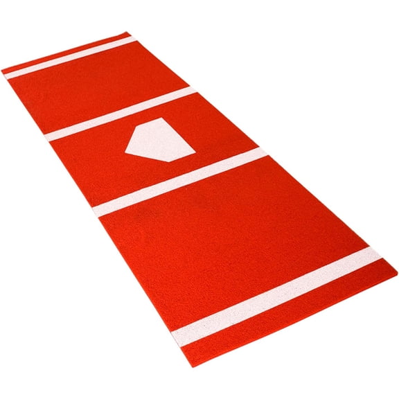 Foldable Baseball Batting Mat, Thickened Soft PVC, Wear-Resistant with Anti-Slip Bottom for Indoor Outdoor Grass Cement Backyard