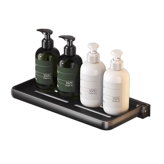 Foldable Bathroom Shelf Kitchen Shelf Drill Frees Storage Shelf for Campers Motorhomes Storage Organization