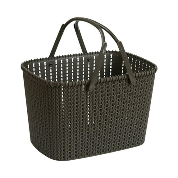Foldable Bathroom Storage Basket – Portable Shower Caddy for Bath/Outdoor (10.6x7.08in, Waterproof PP Plastic)