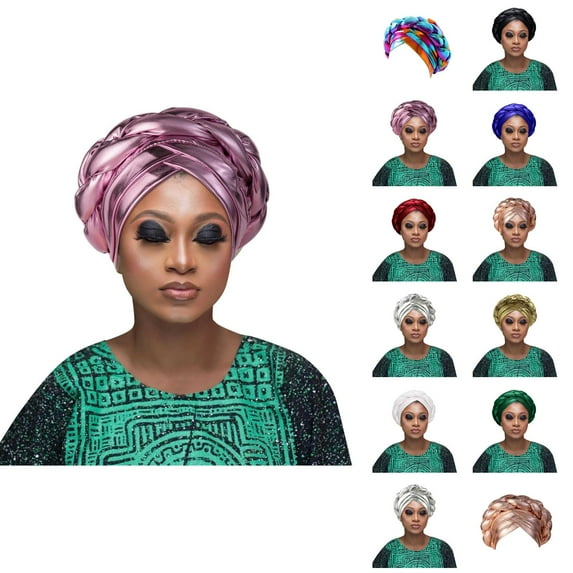 Foldable Beach Bucket Hat - Quick Dry UV Protection Fashion Women Beading Braid Hat Ruffle Cancer Beanie Wrap Cap Sleep Caps Satin Lined Hair Bonnets