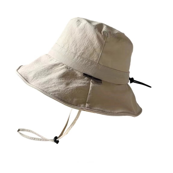 Foldable Beach Bucket Hat - Quick Dry UV Protection Summer Outdoor Bucket Hat For Men Women Sun Wide Brim Fishing Hat Casual Beach Hat Lightweight Breathable Travel Hat