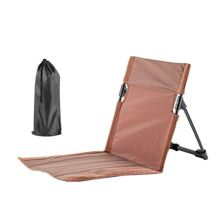 Foldable Beach Chair, Portable Beach Mat with Back Rest Heavy Duty Sunbathing Recliner Beach Backrest with Carrry Bag Beach Accessories for Holidays Garden Camping