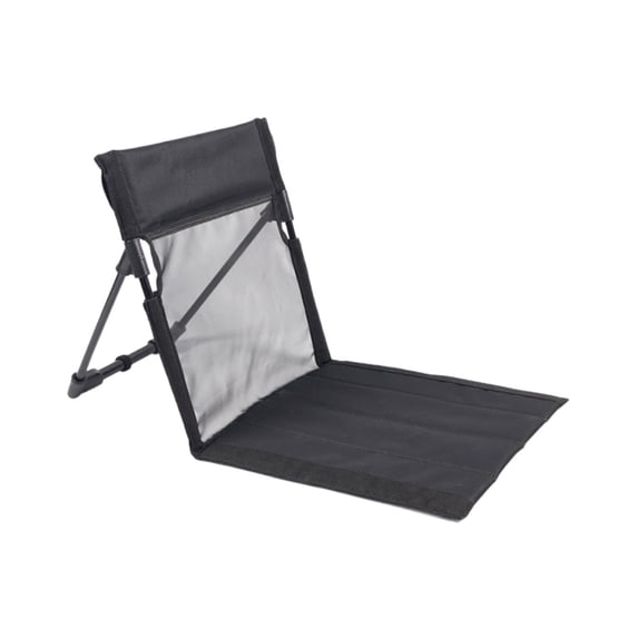 Foldable Beach Mat with Backrest, 31x16 inch Adjustable Fabric Lounger & Sun Reclining Mat for Beach