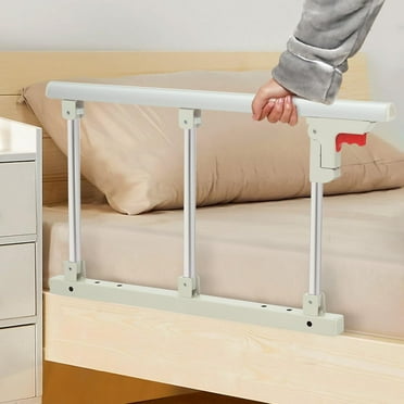 Foldable Bed Rail for Elderly, Modern Fall Protection Bed Foldable Adult Safety Supported Handle Protection Folding Bumper for Home Care in The Hospital, 27x15in