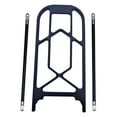 thumbnail image 1 of Foldable Bike Luggage Rack Back Seat Tailstock Holder Rear Folding Bike Rack Black, 1 of 8