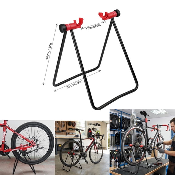 Foldable Bike Repair Stand Rack,U Shaped Bicycle Parking Holder for Home Floor Rack,Portable Maintenance Tool,Road Bike Display Rack