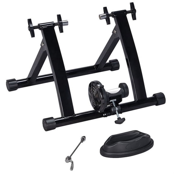Alden Design Foldable Bike Trainer Magnetic Cycle Indoor Bike Trainer Stand Exercise Stand Bicycle Turbo Trainer