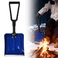 thumbnail image 1 of Foldable Blue Winter Snow Shovel with Detachable Installation, Thickened Enlarged Snow Push Shovel Set, Lightweight Car-Mounted Snow Removal Tool for Driveways, Sidewalks, Garage Storage，25.2in, 1 of 5