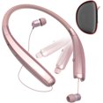 thumbnail image 1 of Foldable Bluetooth Headphones, Wireless Neckband Sports Headset with Retractable Earbuds, Sweatproof Noise Cancelling Stereo Earphones with Mic, 1 of 12